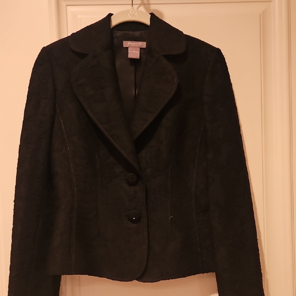 Black Textured Women's Jacket